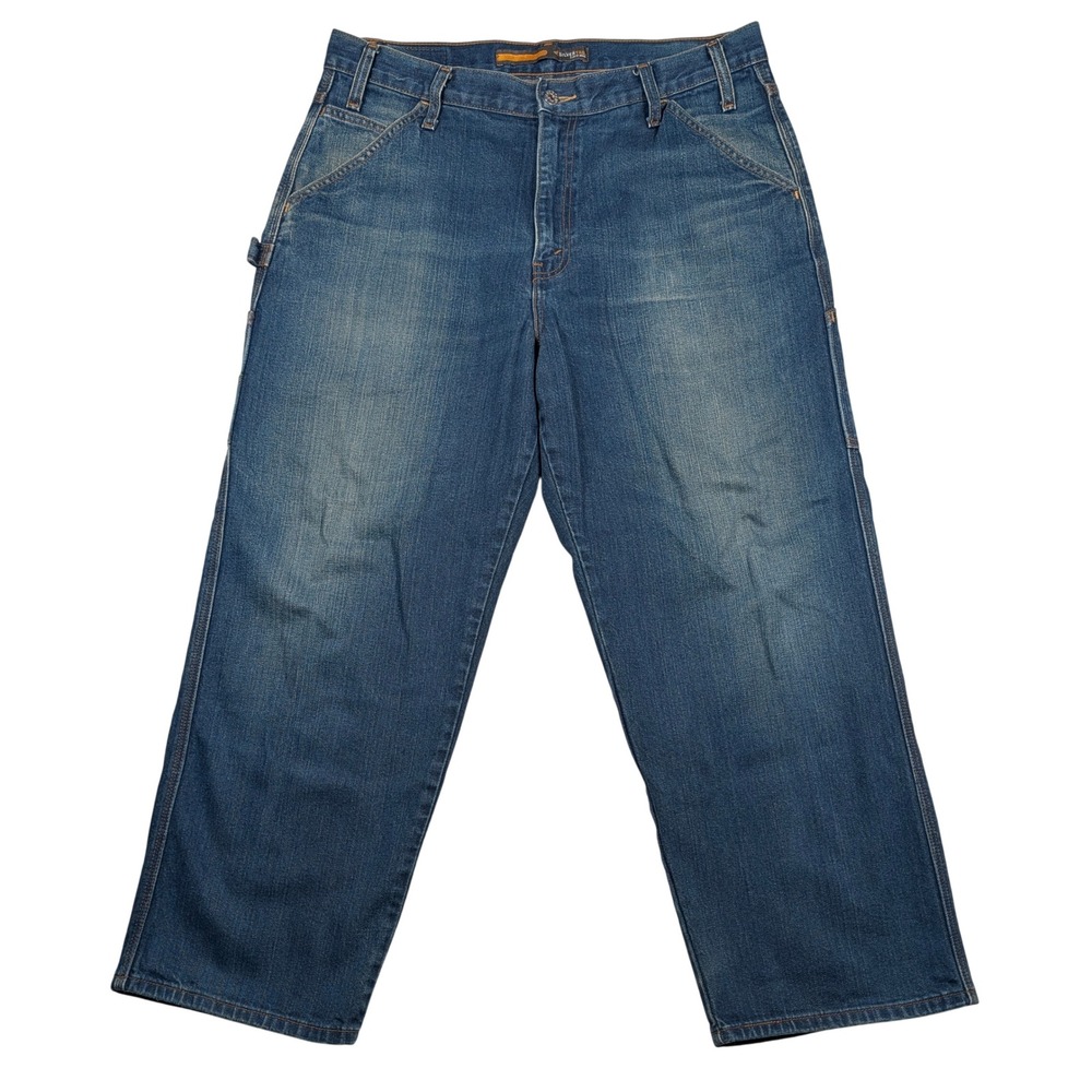 Vintage Levis SilverTab Carpenter Jeans Mens 36x30 Relaxed‎ Wide Leg Baggy Y2K